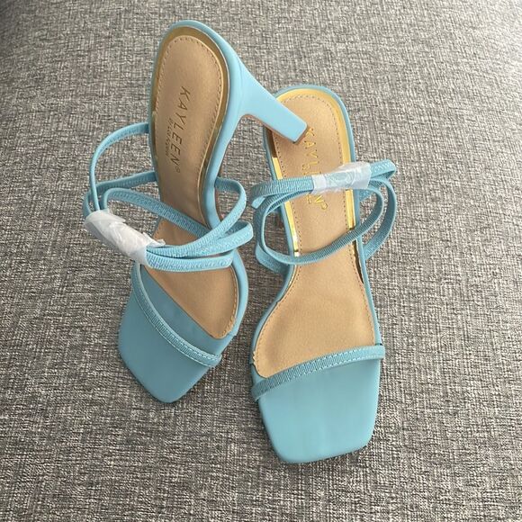 Kayleen By Los Angeles Women's Criss-Cross Elastic Ankle Strap - Picture 3 of 9